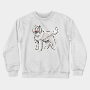 Dog - Spinone Italiano - White Crewneck Sweatshirt